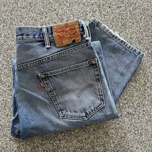 Levis 550 Jeans Mens 40x30 Relaxed Fit Tapered Leg‎ Denim Blue Medium Wash